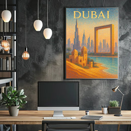 Dubai Poster Wall Art Blends Tradition Modernity For Home
