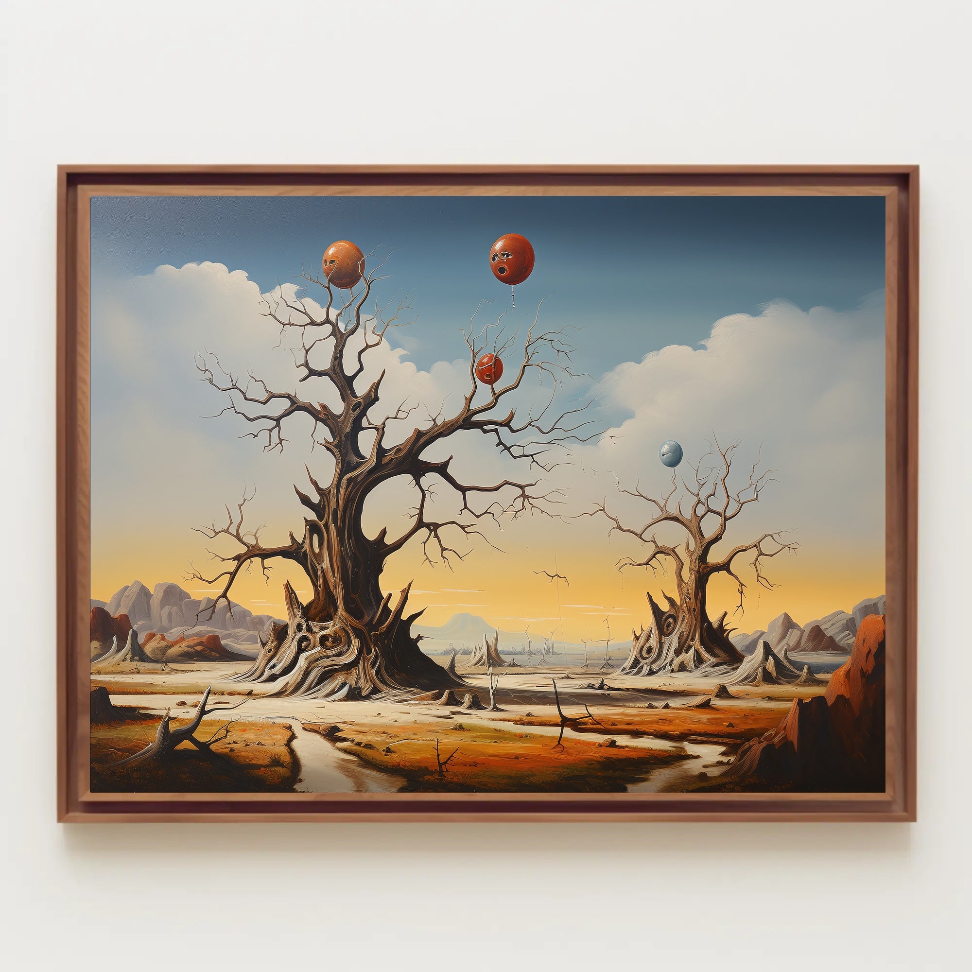 Surreal Landscape with Whimsical Eerie Fantasy Mythology Poster