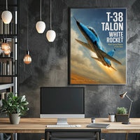 Northrop T-38 Talon White Rocket Poster PosterGoat