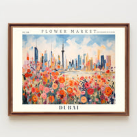 Dubai’s Vibrant Flower Market Urban or Cityscape Poster
