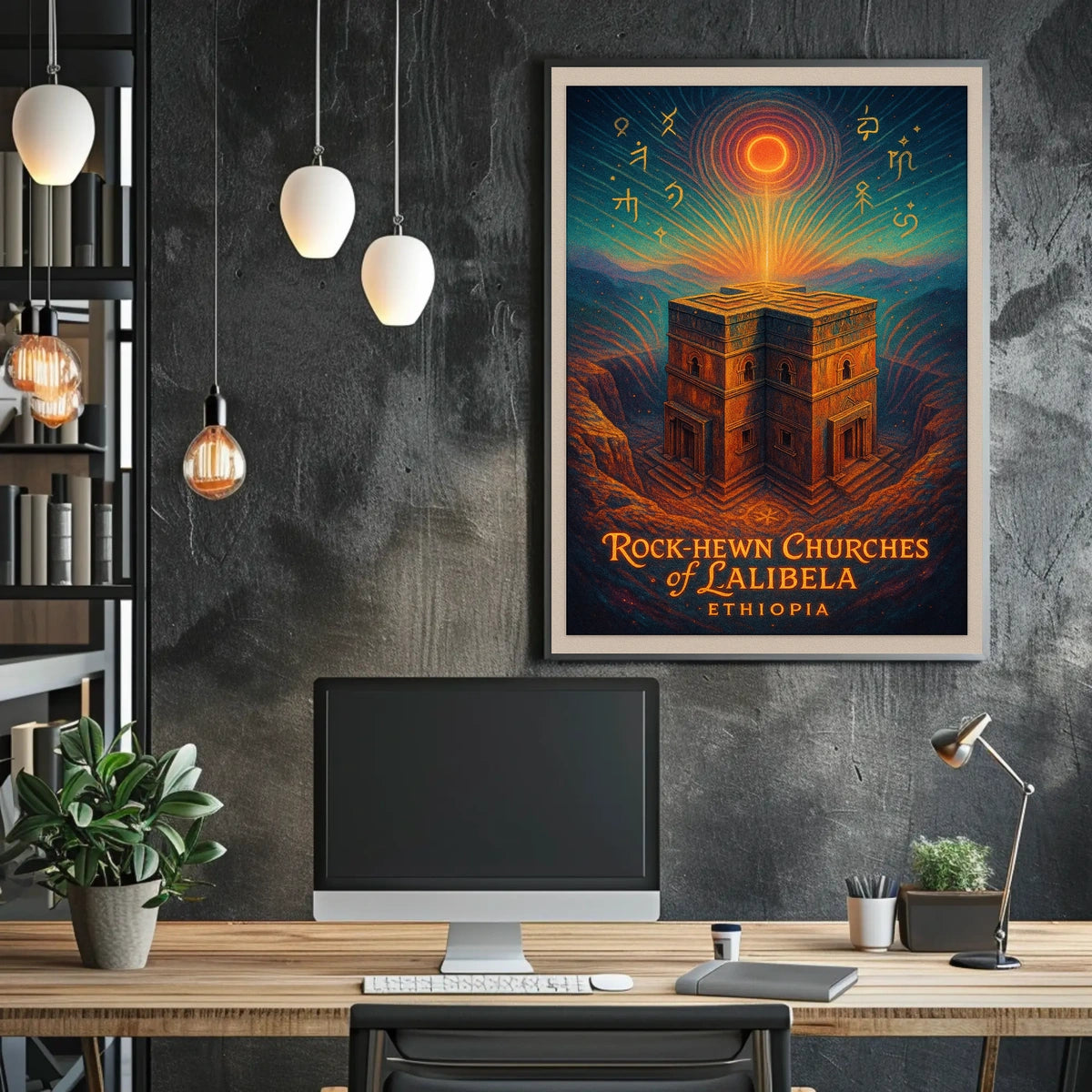 Rock-Hewn Churches of Lalibela Poster