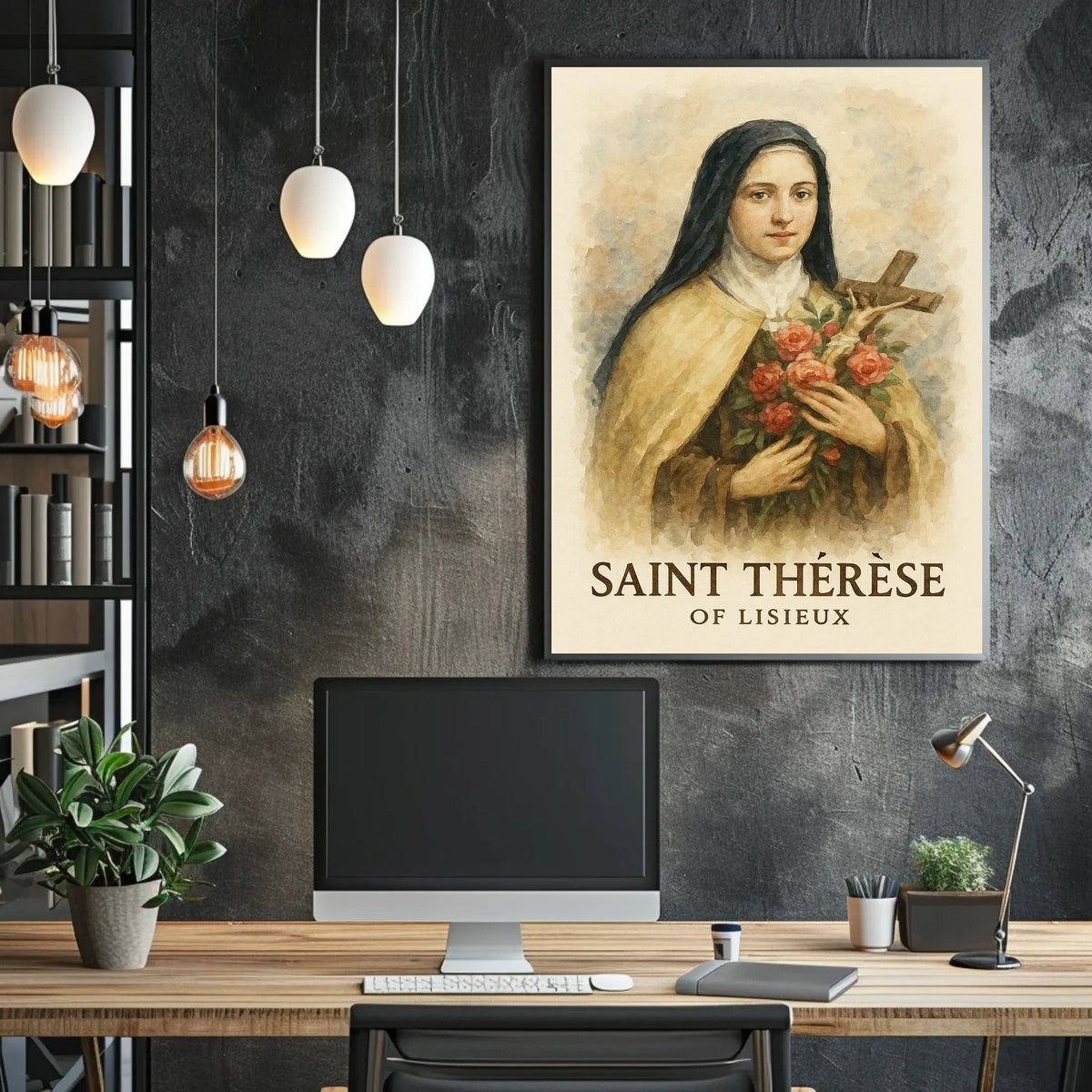 Saint Thérèse Of Lisieux Catholic Saint Portrait For Wall Art Poster