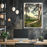 Scenic Landscape With Pathway Poster