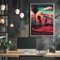 Palm Springs Retro Poster