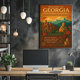 Welcome To Georgia Where History Meets Poster