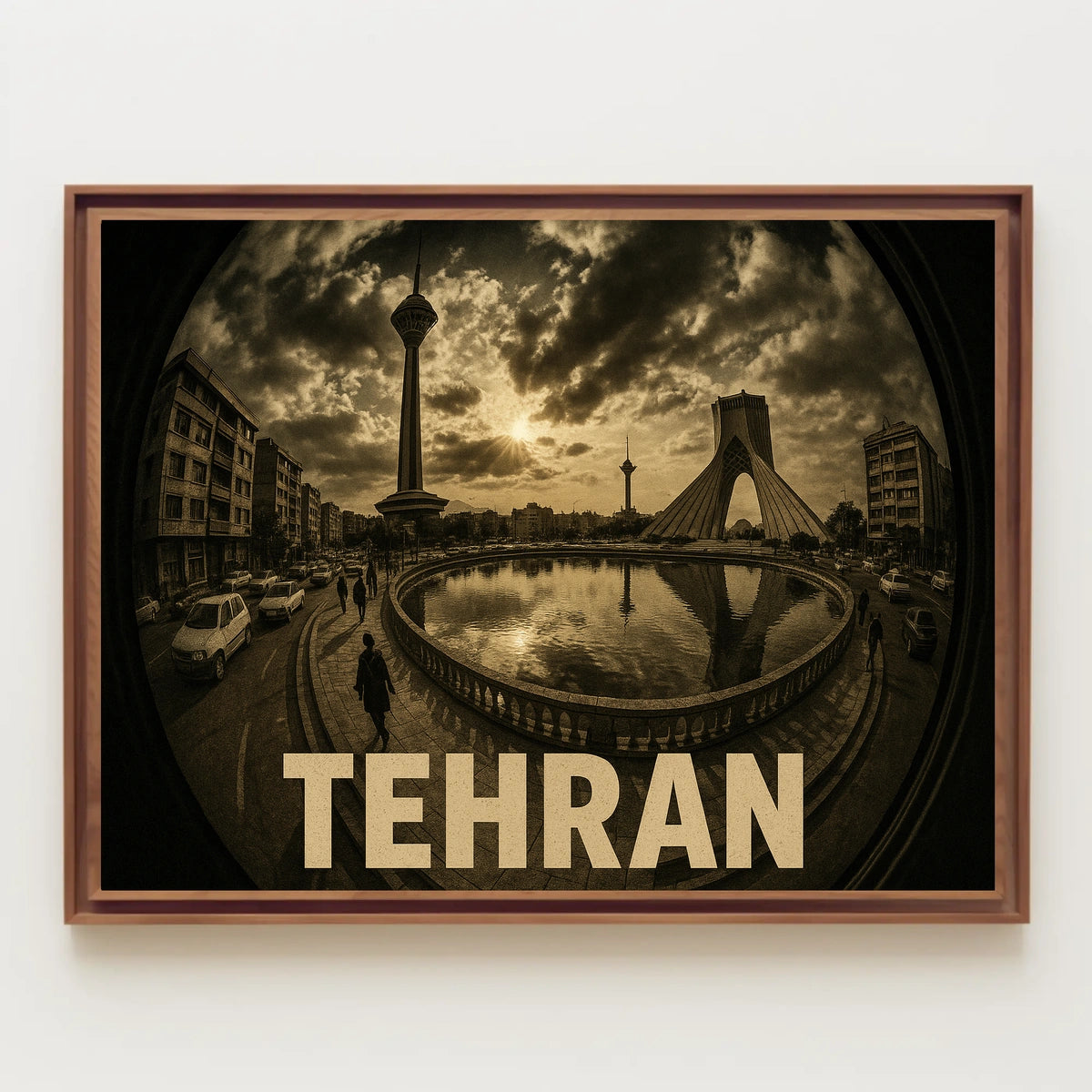 Tehran Cityscape Poster