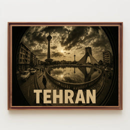 Tehran Cityscape Poster