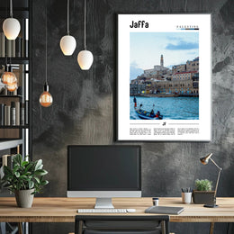 Jaffa Cityscape Mediterranean Travel Poster PosterGoat