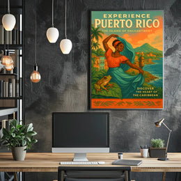 Discover Puerto Rico's Charm with Travel Poster