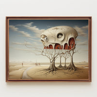 Imaginative Landscape Surreal Organic Architecture Artistic Poster