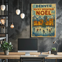 Denver Rocky Mountain Noël Poster