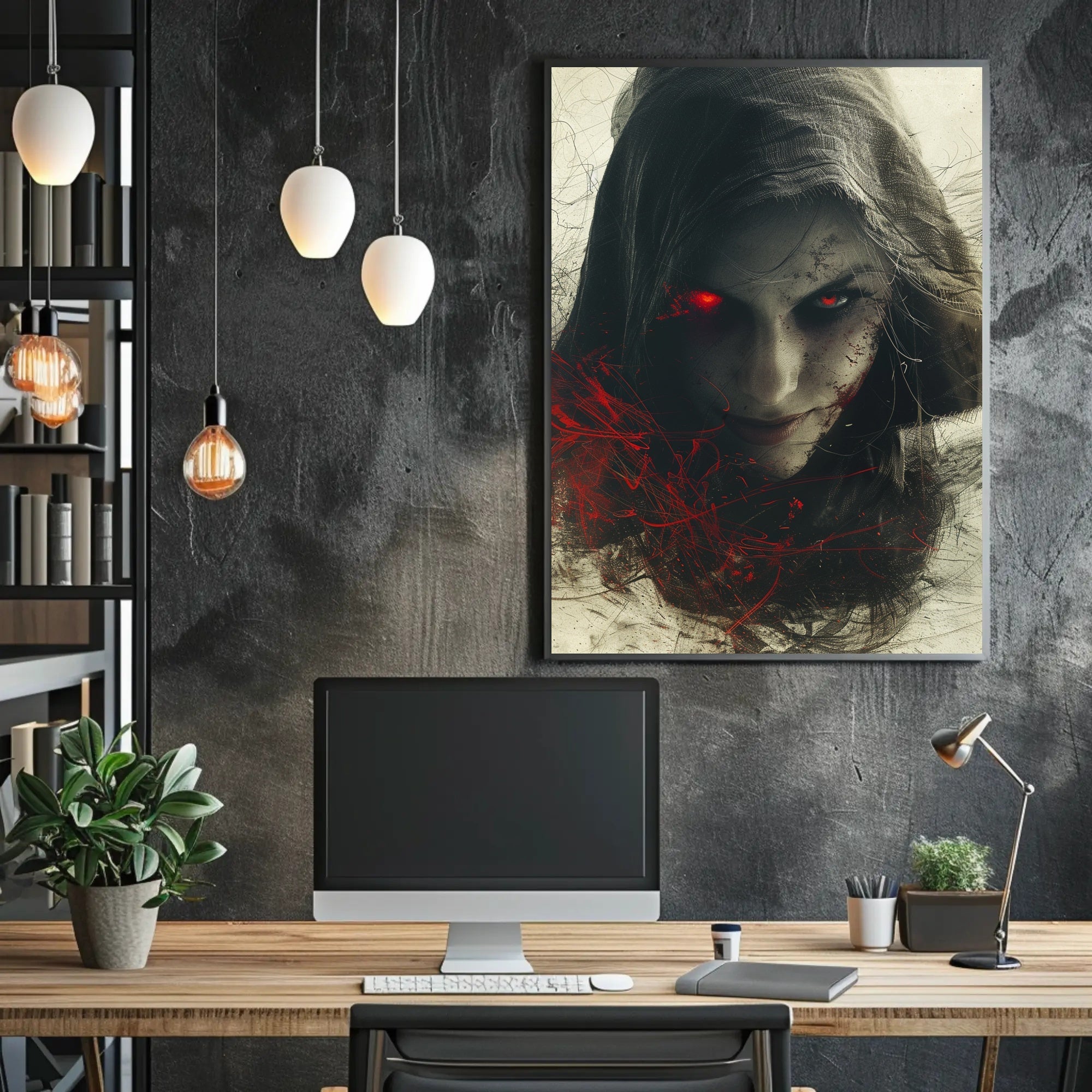 The Enigmatic Gaze Poster PosterGoat