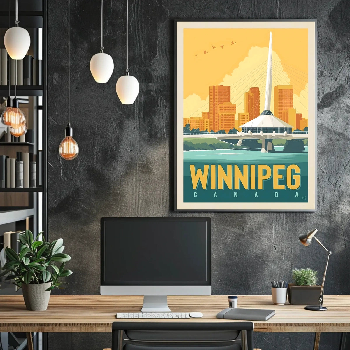 Winnipeg Skyline Poster