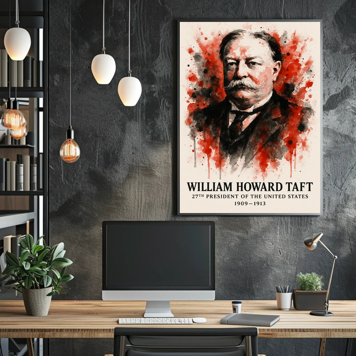 William Howard Taft Portrait: Historical or Presidential Poster