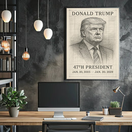 Donald Trump 47th President Poster
