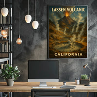 Lassen Volcanic California Poster