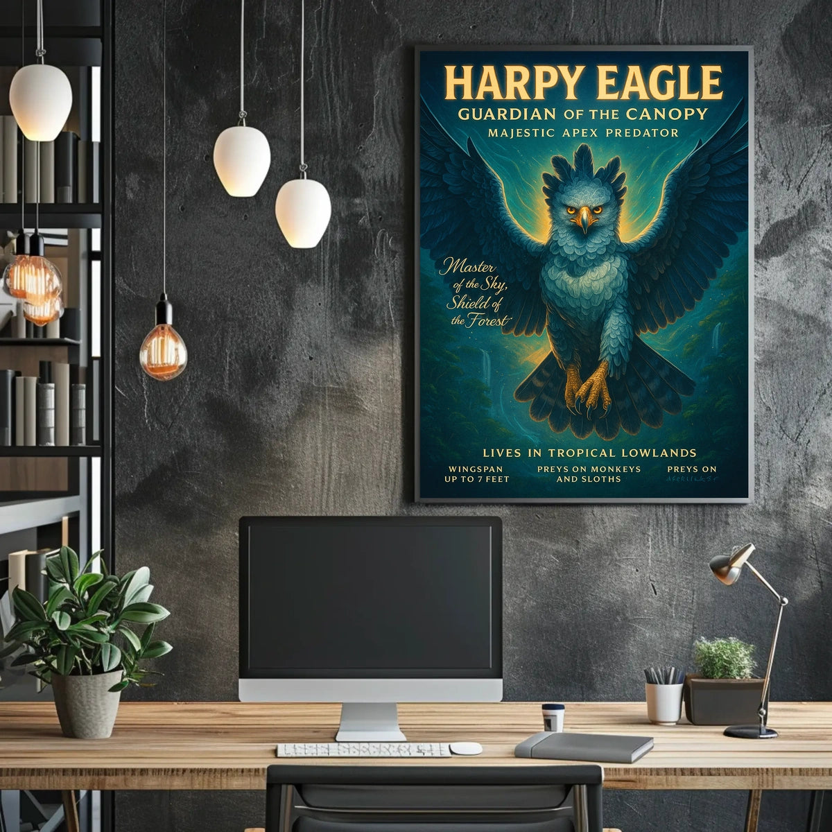 Harpy Eagle Guardian of the Canopy Poster