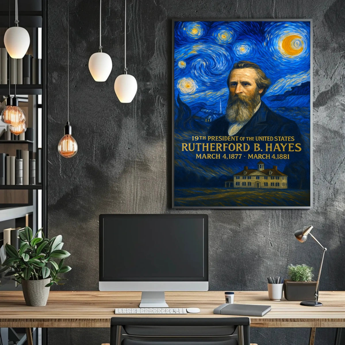 Rutherford B. Hayes 19th President of the United States Presidential Masterpiece Series Poster