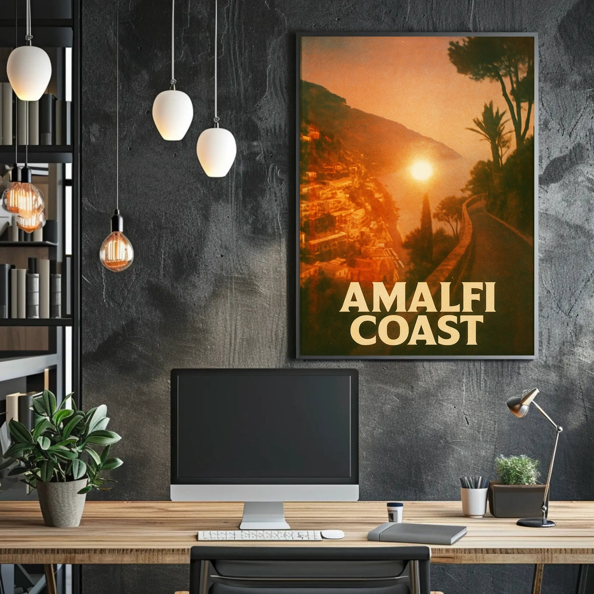 Amalfi Coast Sunset Poster