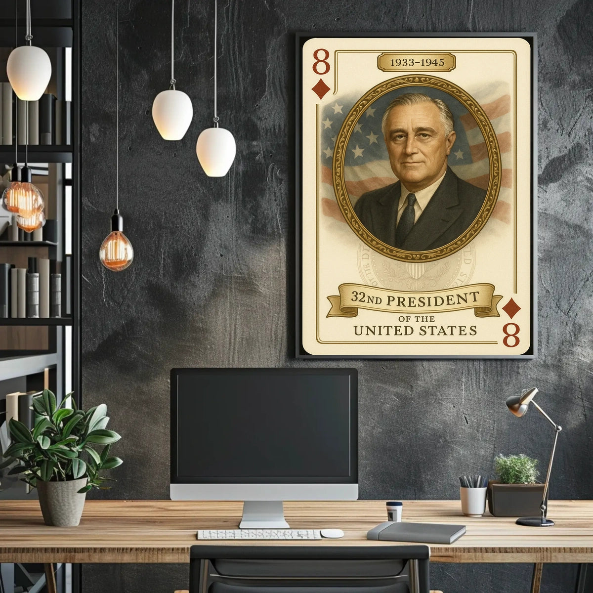 Franklin D Roosevelt 32nd President Poster