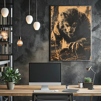 The Ferocious Werewolf Art Print Poster Decor PosterGoat