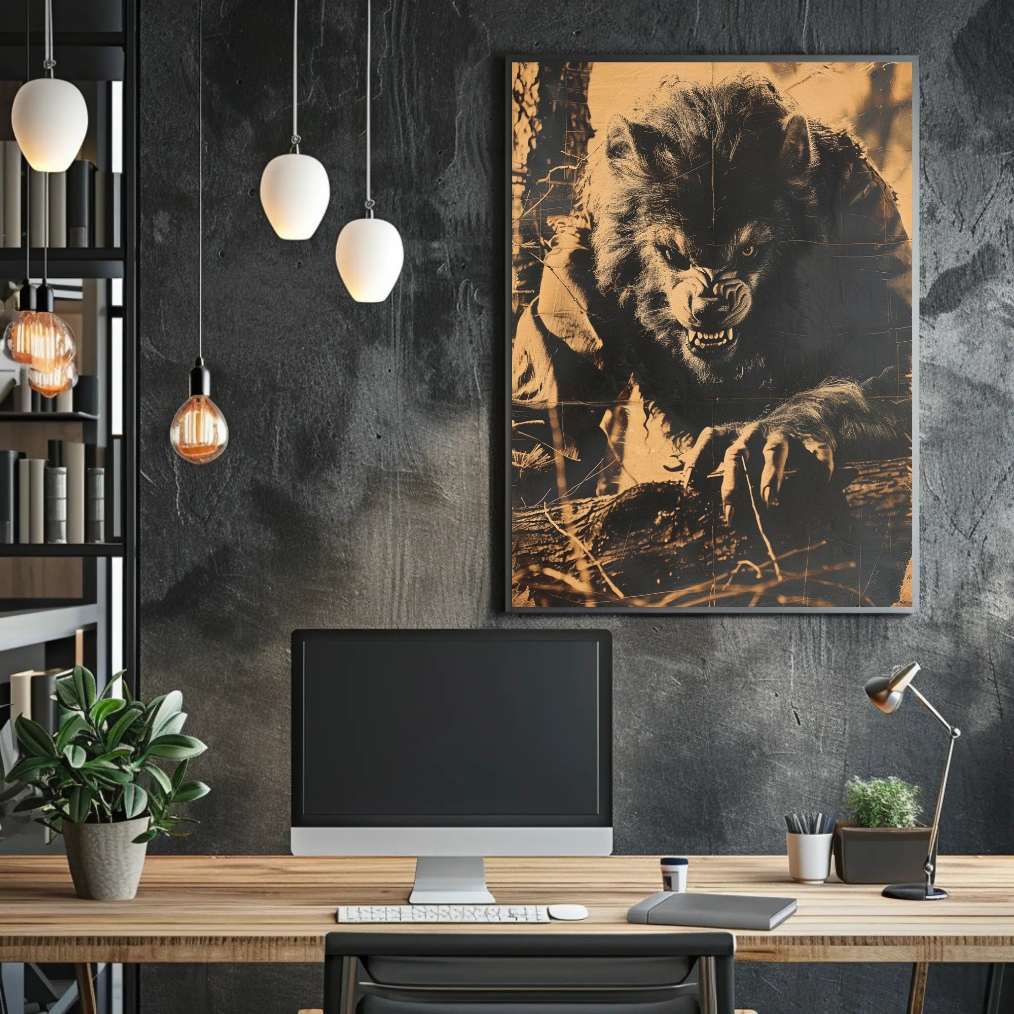 The Ferocious Werewolf Art Print Poster Decor PosterGoat
