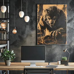 The Ferocious Werewolf Art Print Poster Decor PosterGoat