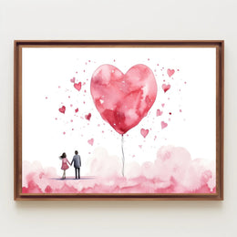 Love in Watercolors Poster