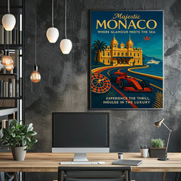Majestic Monaco Poster