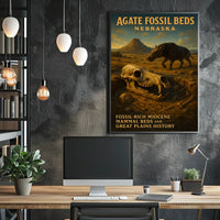 Agate Fossil Beds Nebraska Poster