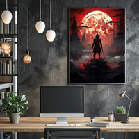 Warrior Under The Blood Moon Poster