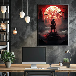 Warrior Under The Blood Moon Poster