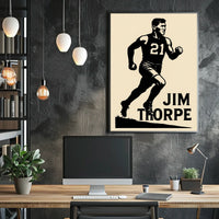 Jim Thorpe Legendary Athlete Poster