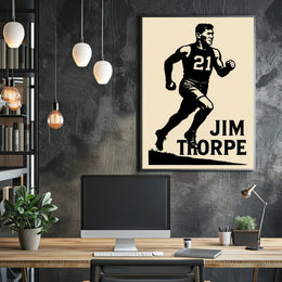 Jim Thorpe Legendary Athlete Poster