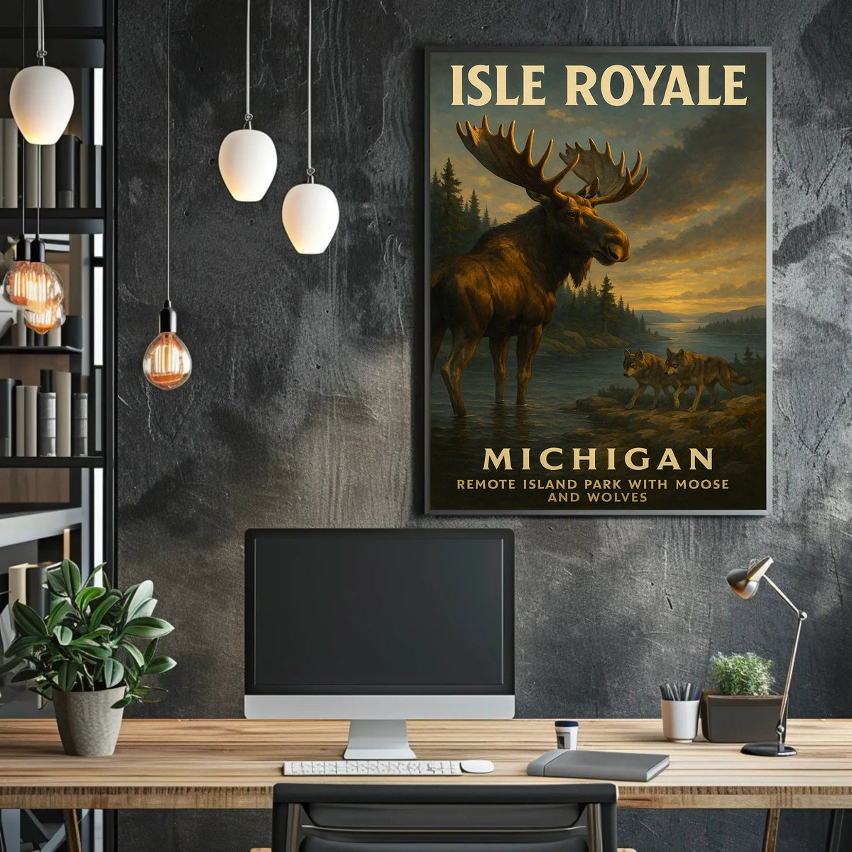 Isle Royale MichiganS Remote Poster