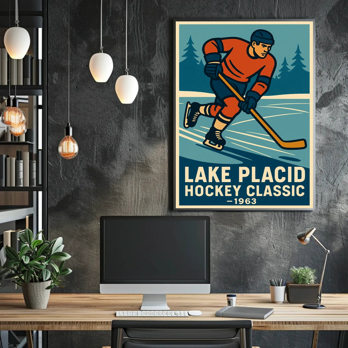 Lake Placid Hockey Classic Poster