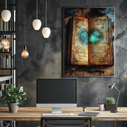 Ancient Mystical Book Fantasy or Mythology Poster