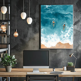 Ocean Serenity Poster Coastal Wall Art Print