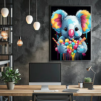 Colorful Koala Delight Poster