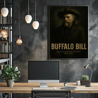 Buffalo Bill Vintage American West Heritage Poster