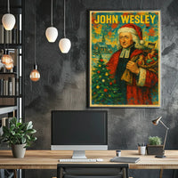 John Wesley Santa Theme Christmas Cultural Poster