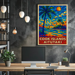 Cook Islands Aitutaki Paradise Poster