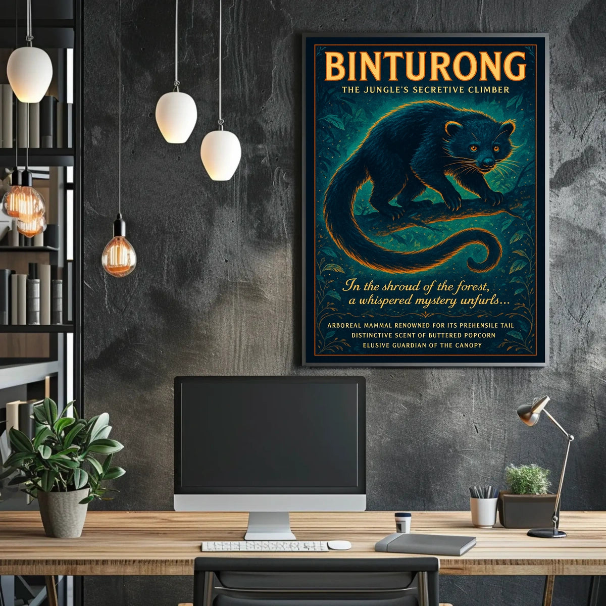 Binturong The Jungles Secretive Climber Poster