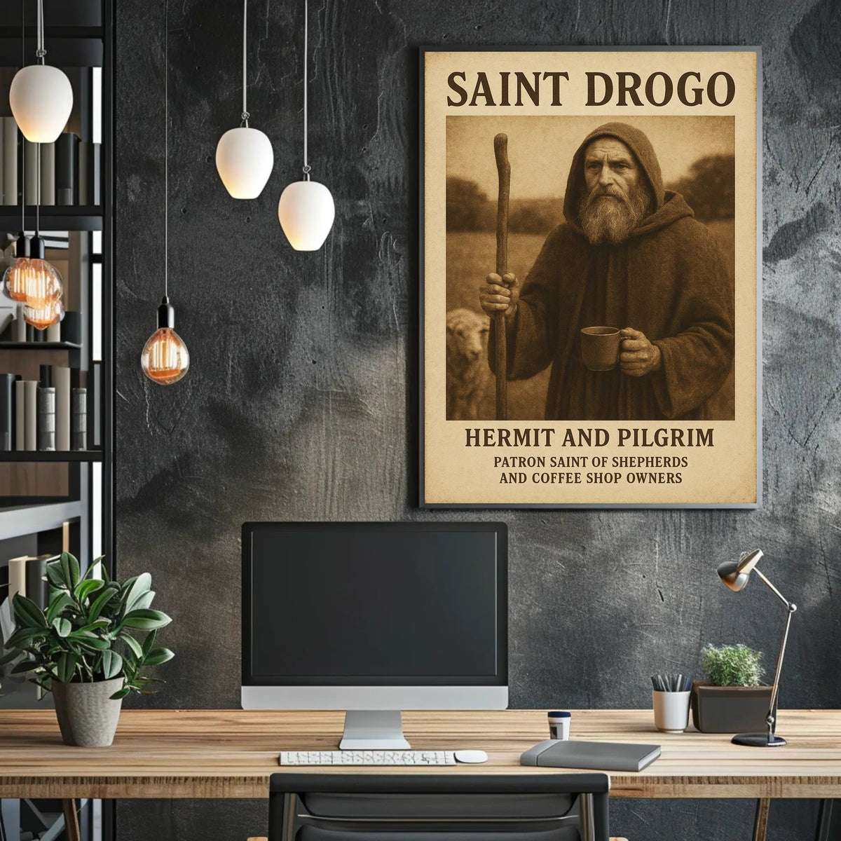 Saint Drogo Hermit And Pilgrim Poster