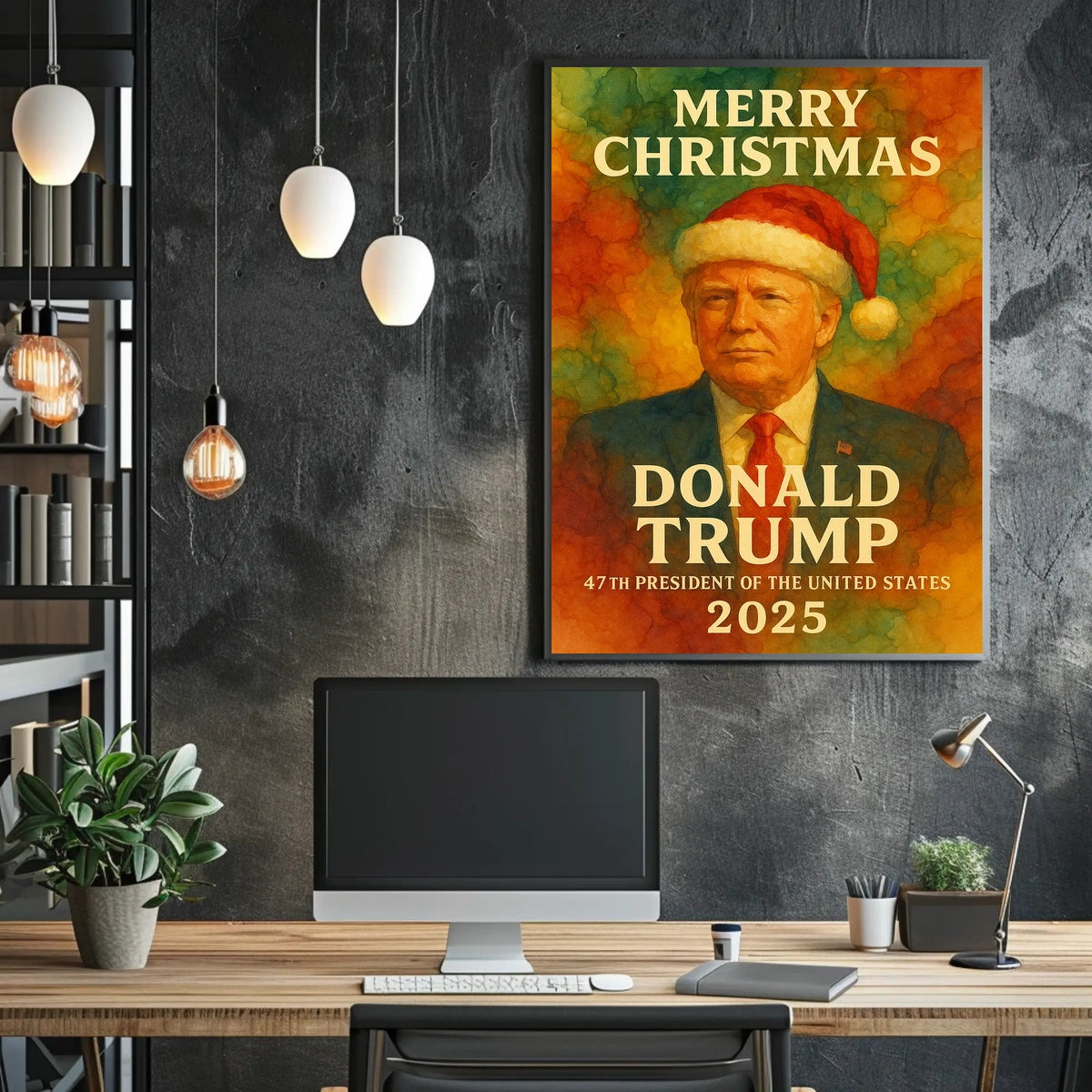 Merry Christmas Trump Holiday Political or Propaganda Poster