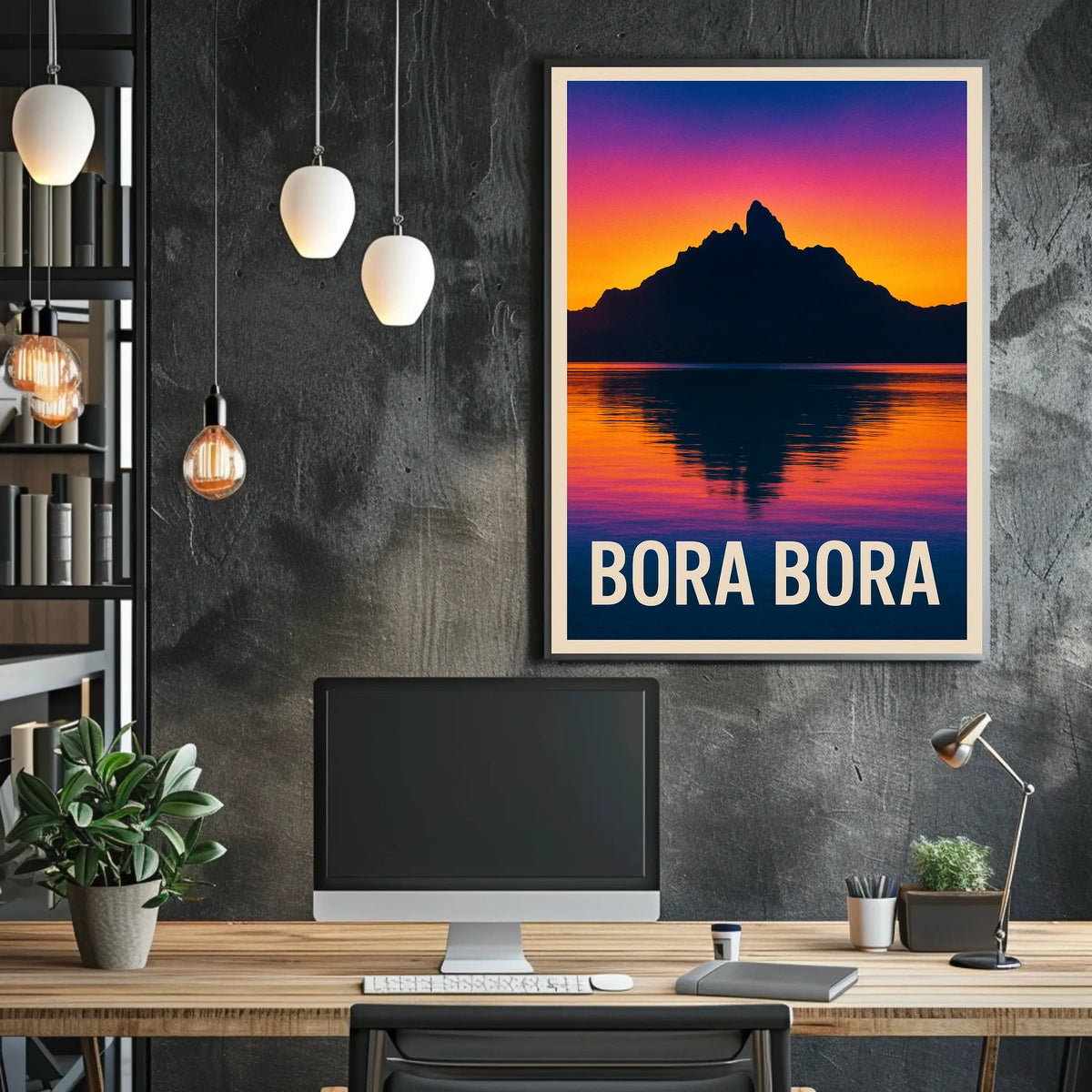 Bora Bora Sunset Poster