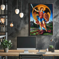 Archangel Michael Defeating the Devil Poster