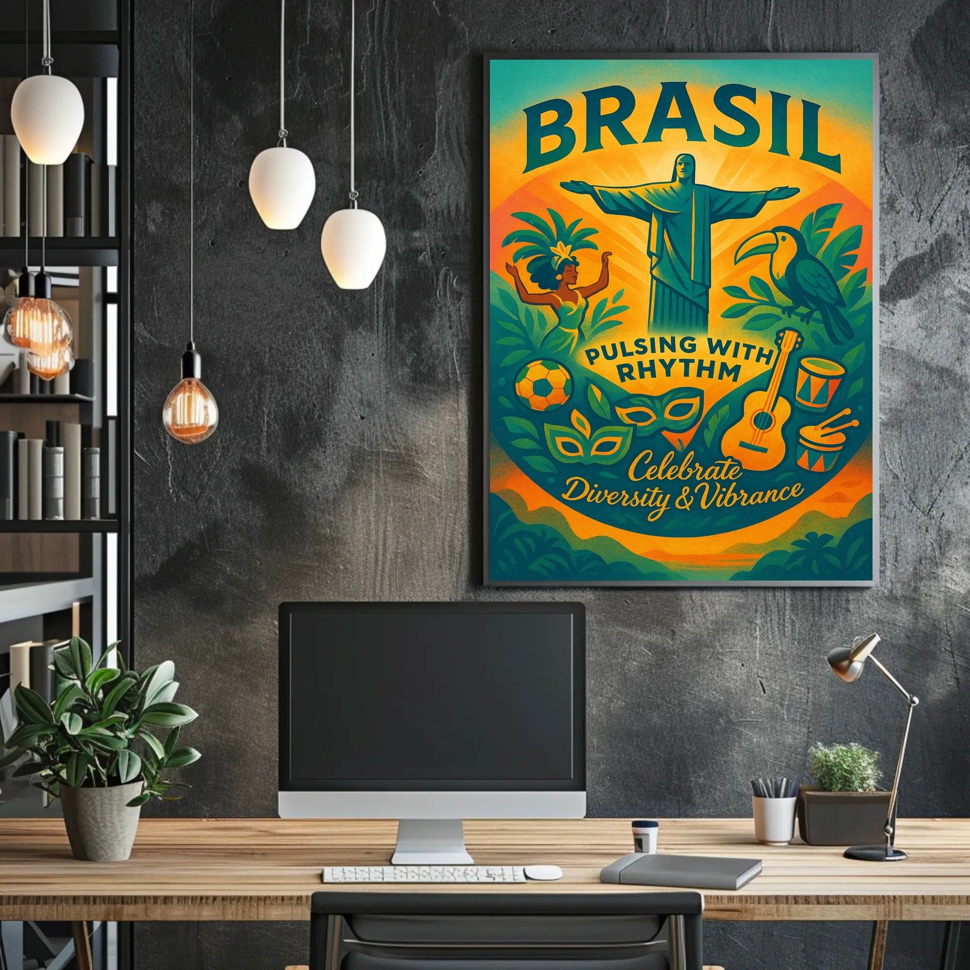 Brazilian Cultural Celebration Festive Artwork Cultural or Heritage Poster