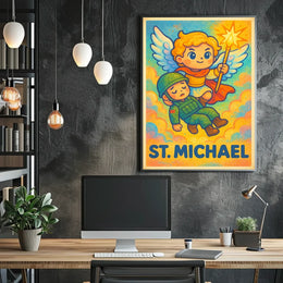St. Michael Archangel Mystical Art Poster