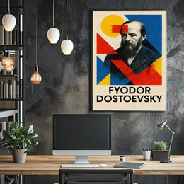 Fyodor Dostoevsky Literary Tribute Art Poster